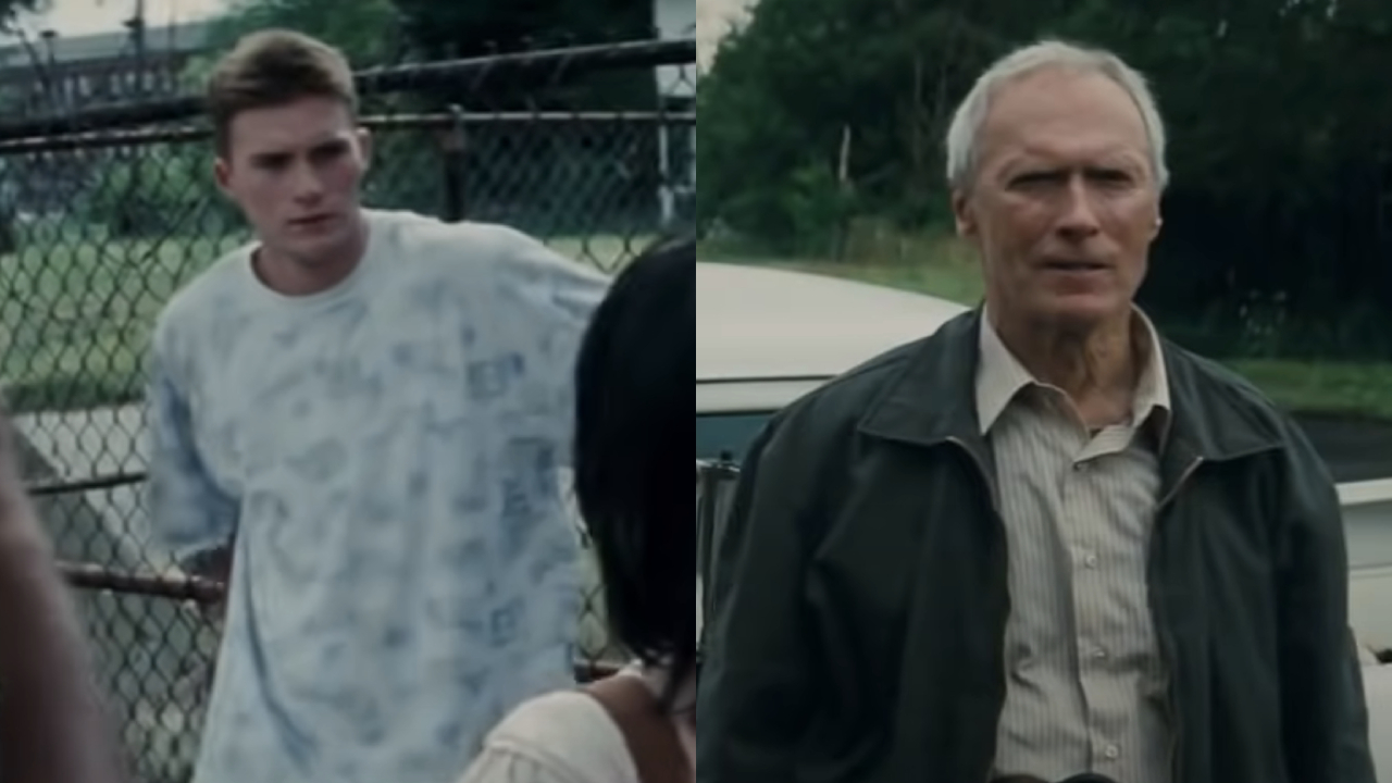 Scott und Clint Eastwood in Gran Torino