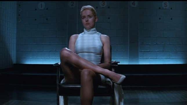 Sharon Stone as Catherine Tramell in Basic Instinct