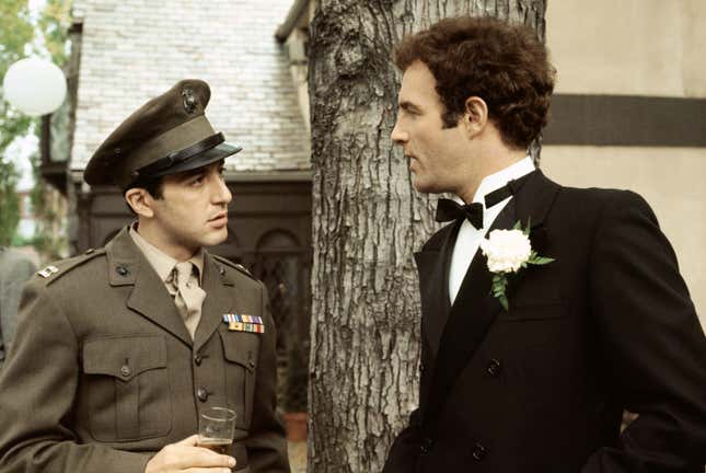 Al Pacino und James Caan in „Der Pate“.