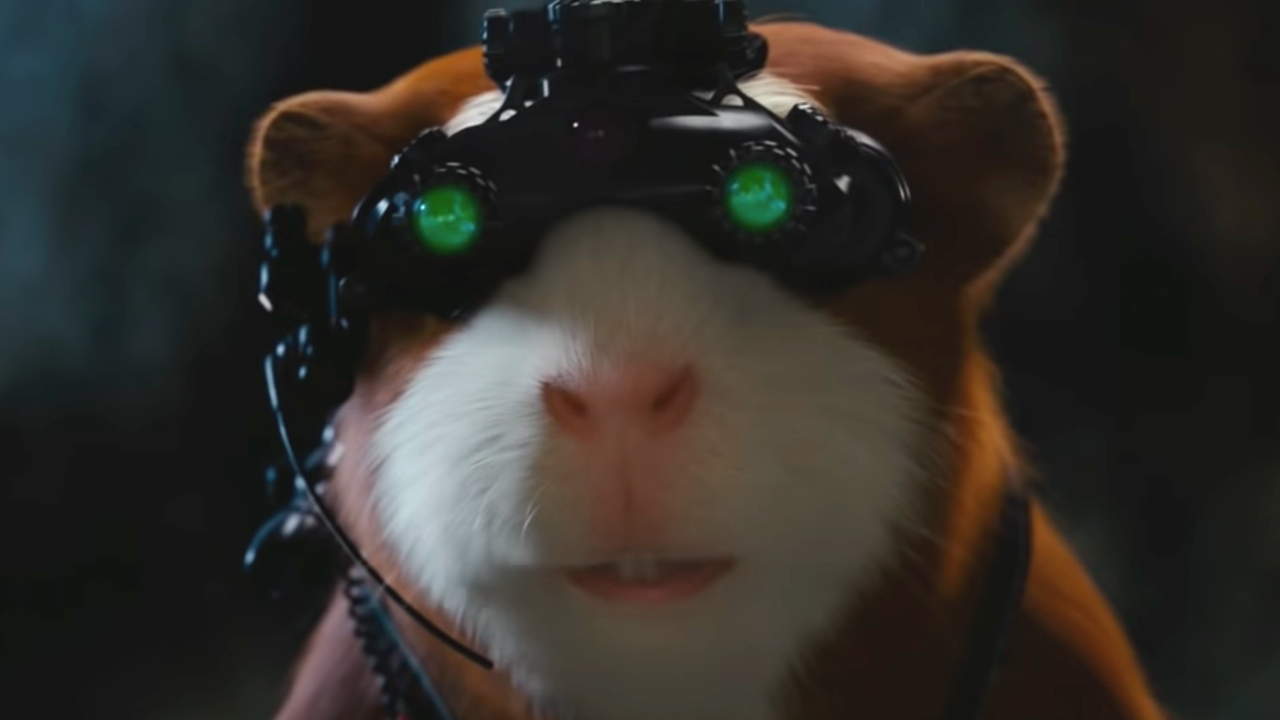 Ein Meerschweinchen in taktischer Ausrüstung in G-Force.