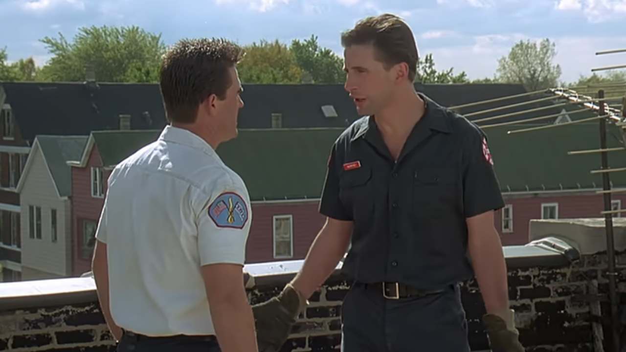 Kurt Russell und William Baldwin in Backdraft