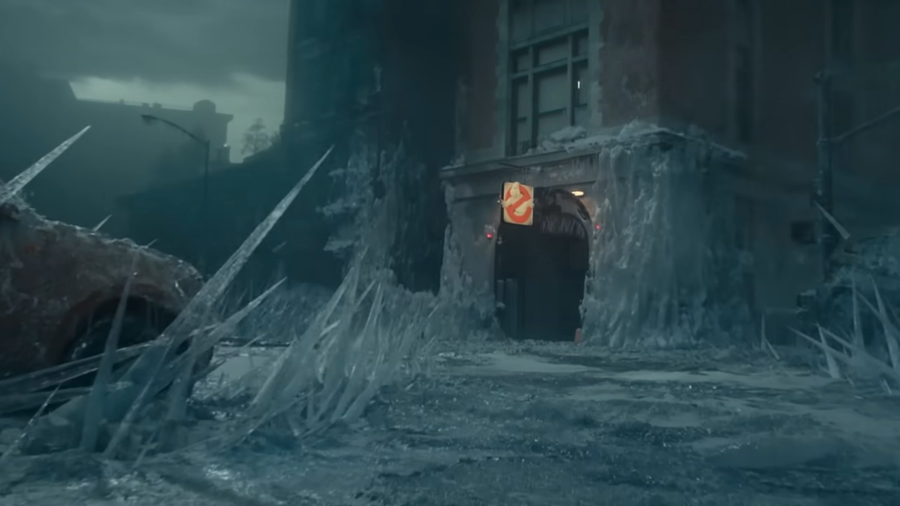 La caserne des pompiers dans Ghostbusters : Frozen Empire.