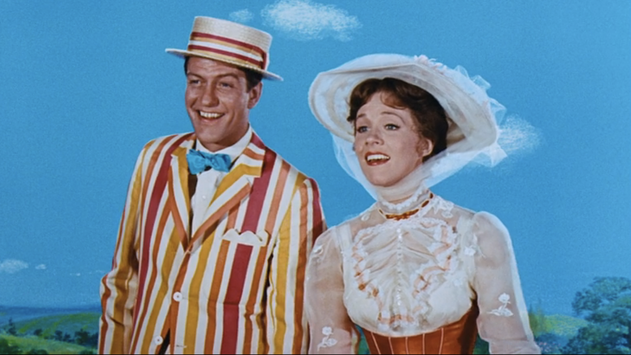 Julie Andrews et Dick Van Dyke dans Mary Poppins