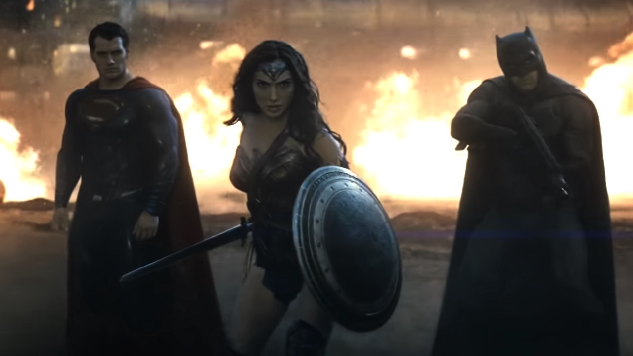 Batman, Superman und Wonder Woman in Batman gegen Superman: Dawn of Justice
