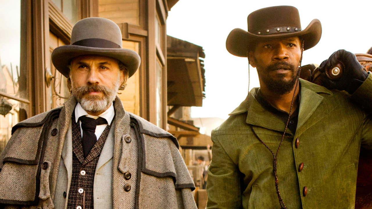 Christoph Waltz und Jamie Foxx in Django Unchained