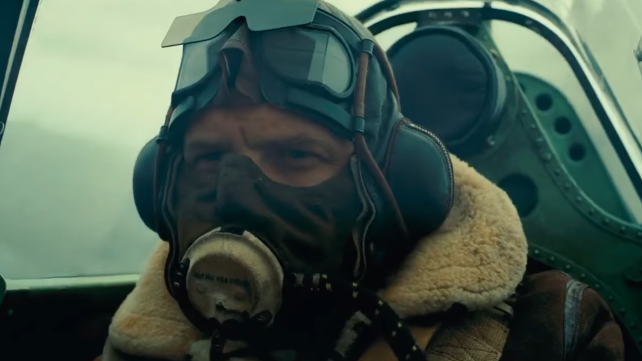 Tom Hardy in Dunkirk.