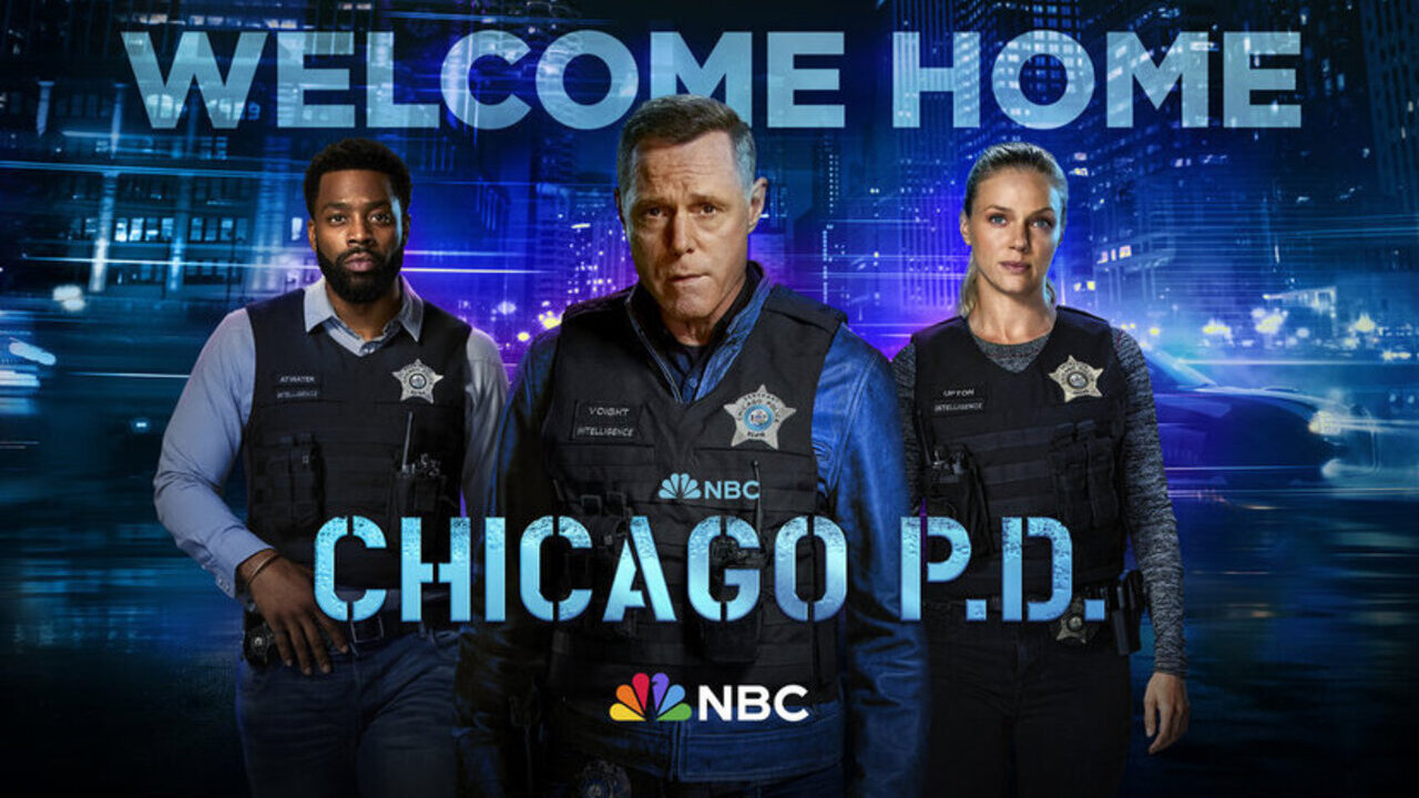 Schlüsselgrafiken für die 11. Staffel von Chicago PD mit Atwater, Voight und Upton