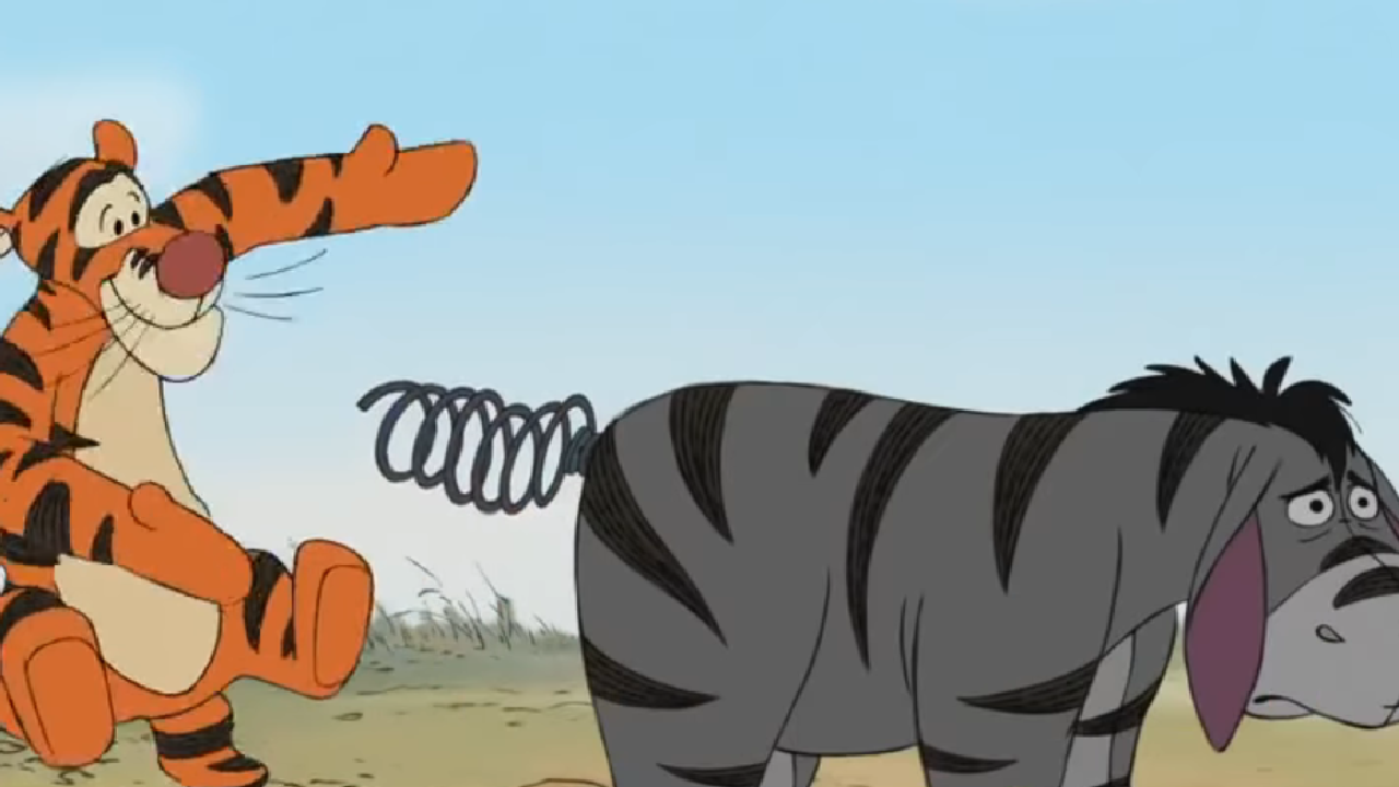 Tigger und Eeyore in Winnie the Pooh.