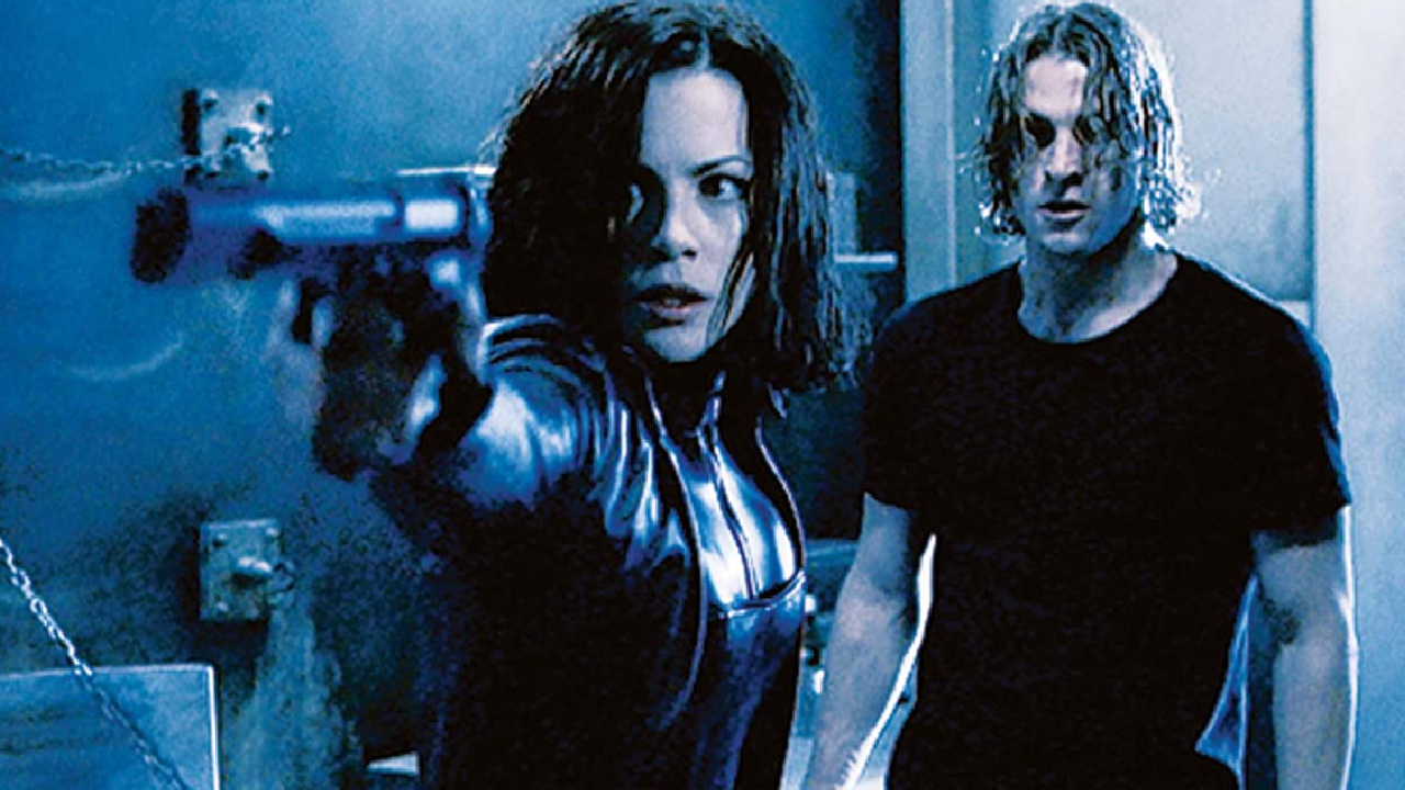 Kate Beckinsale in Underworld.