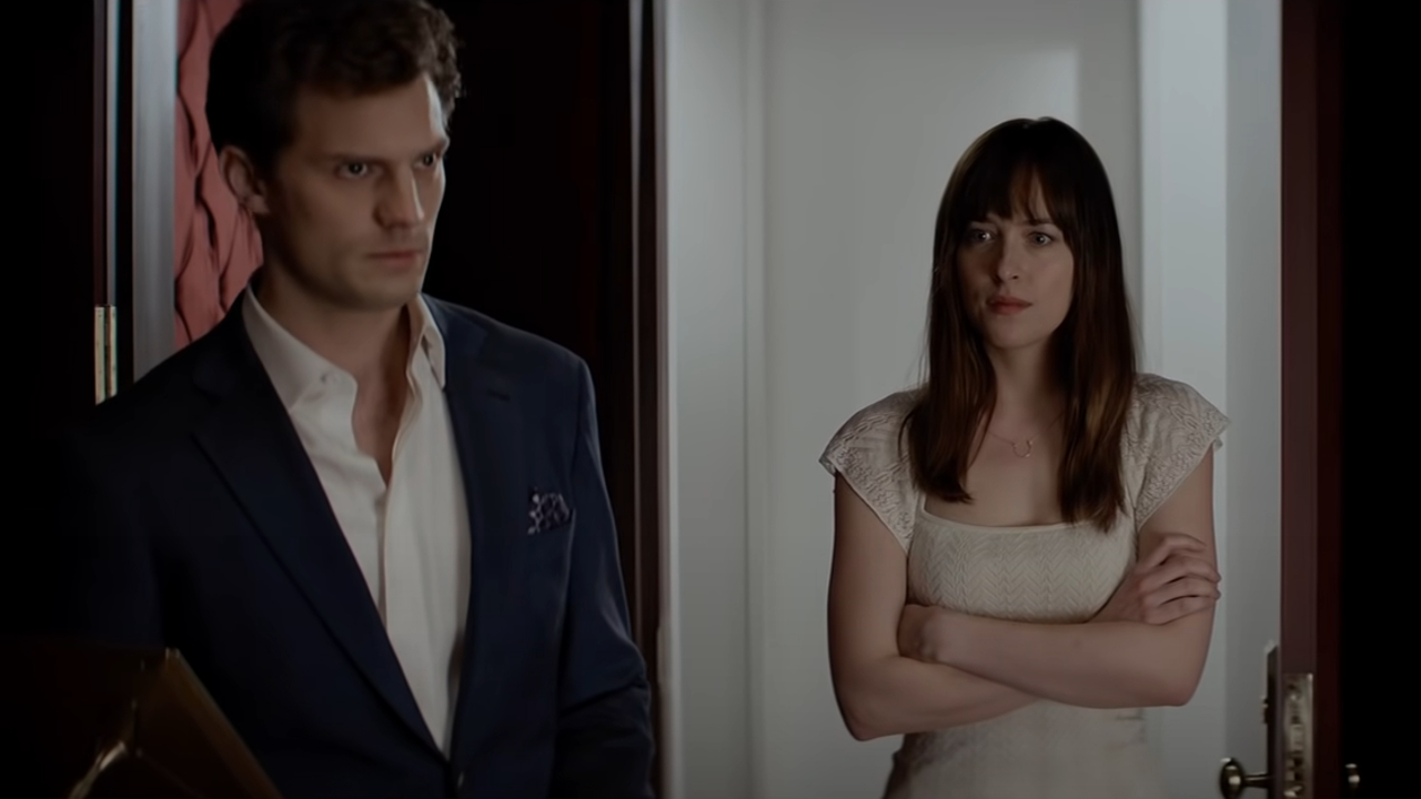 Dakota Johnson et Jamie Dornan dans Cinquante Nuances de Grey