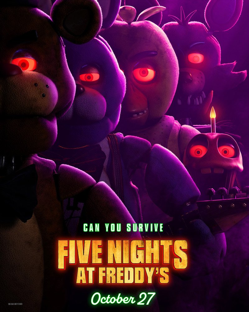 Cinq nuits chez Freddy Poster