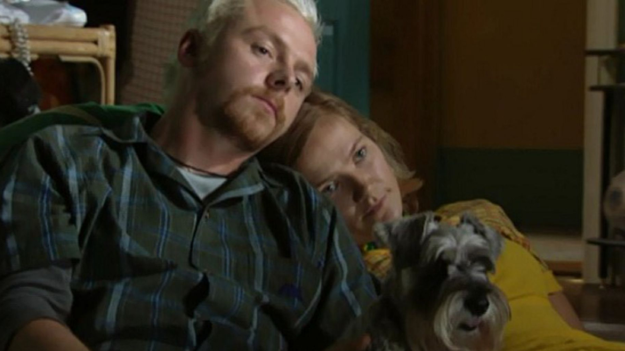 Simon Pegg et Jessica Hynes sur Spaced