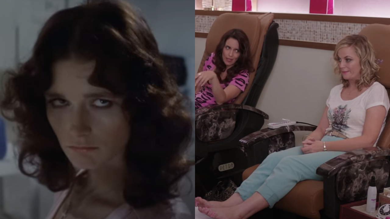 Margot Kidder in Sisters und Tina Fey und Amy Poehler in Sisters