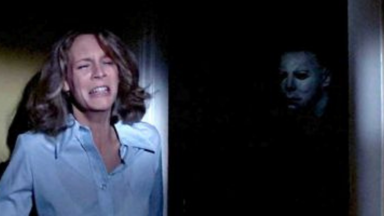 Jamie Lee Curtis und Nick Castle an Halloween