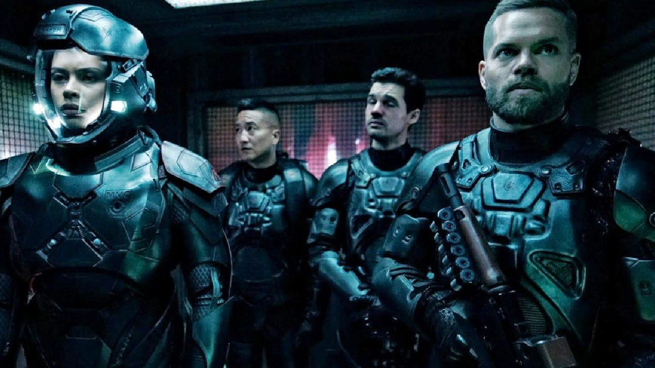 Certains des personnages principaux de The Expanse sur Amazon Prime.